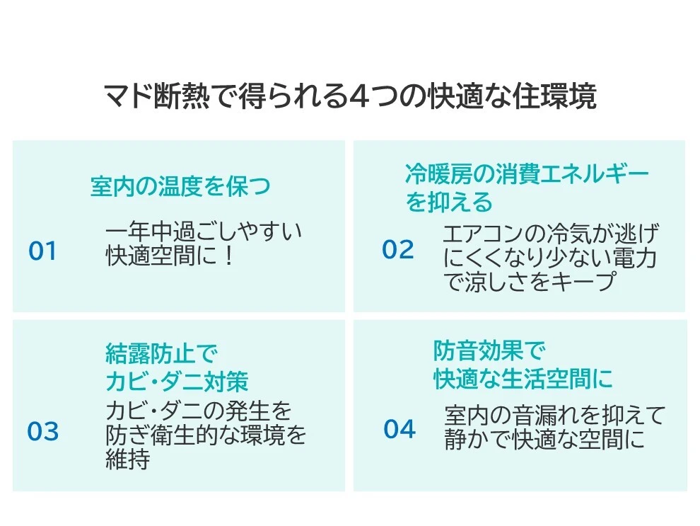特徴４つ